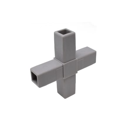 Eztube 4-Way Gray Cross Connector Hammer Fit 200-313 GY-HF 200-313 GY-HF